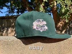 Hat Club EXCLUSIVE New Era 5950 Oakland Athletics A's Green and Pink UV Cap