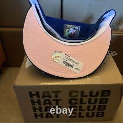 Hat Club Exclusive 7 3/8 Jae Tips Yankee Green Blue Two Tone Pink UV Brim Bottom