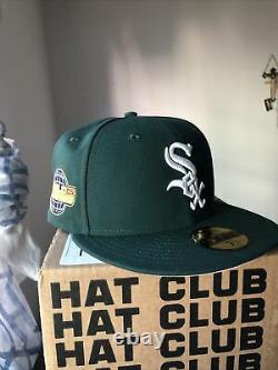Hat Club Exclusive green eggs & ham Pink UV 7 1/2 white sox new with pin
