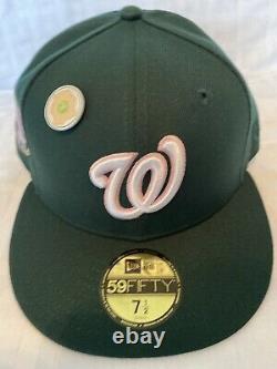 Hat Club Green Eggs And Ham Washington Nationals Pink Bottom Size 7 5/8