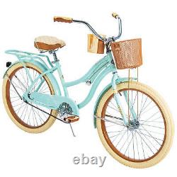 Huffy 24 Girls Womens Cruiser Bike, Mint Green, Purple, Blue, Pink Nel Lusso