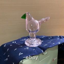 Iittala Scope Special Order Sieppo With Legs Pink And Green Bird New