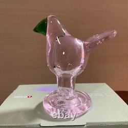 Iittala Scope Special Order Sieppo With Legs Pink And Green Bird New