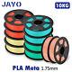 Jayo 10kg 1.75mm Pla Meta 3d Printer Filament 1kg Red Blue Green Pink Yellow Us