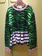 Kenzo X H&m Sweater Green Black Pink Tiger Print New With Tags