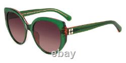 Kate Spade SERAPHINA/G/S Sunglasses Women Green Pink 55mm New 100% Authentic