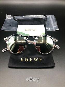 Krewe St Louis Clear Pink Frame Green Lenses New Display Bag Fast Free S/H