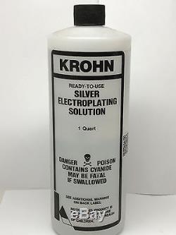 Krohn Gold Plating Solution 24k, 18k, 14k, Pink Gold Dbl, Trpl, Green Gold, Dbl