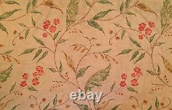LEE JOFA Floral Linen green pink brown 2+ yards new