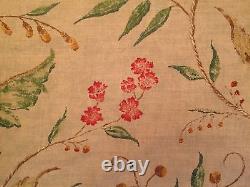 LEE JOFA Floral Linen green pink brown 2+ yards new