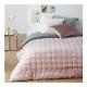 La Redoute Interieurs Damya Reversible Quilted Velvet Comforter Pink/green