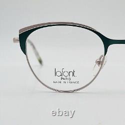 Lafont Eyeglasses Women Oval Green Pink Mod. GLAMOUR Paris New