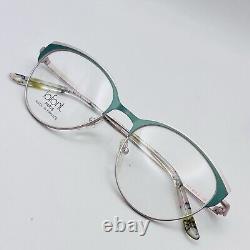 Lafont Eyeglasses Women Oval Green Pink Mod. GLAMOUR Paris New