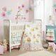 Lambs & Ivy Sweet Spring Pink/white/green Floral 6-piece Baby Crib Bedding Set