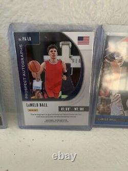 Lamelo Ball Prizm Auto Lot! Pink Red Green RWB Cracked Ice INVEST