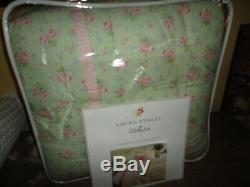 Laura Ashley Madeline Green Pink Floral (4pc) California King Comforter Set