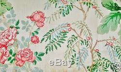 Lee Jofa Kravet Chinoiserie Peony Tree Fabric 10 Yards Shabby Rose Pink Green