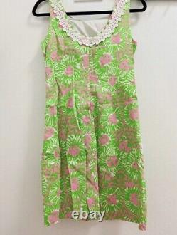 Lilly Pulitzer Liz Shift Dress in Sunnyside Lions Pink & Green Women's Size 4