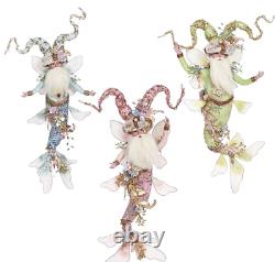 Limited Mark Roberts King Neptune Fairy Fairies Small Set 3 Blue Pink Green $239