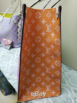 Louis Vuitton Monogram Giant Onthego Tote Vert Green Pink Lilac On The Go