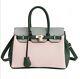 Luxury Satchel Bag Purse Vegan Leather Pink Green Grey Ootd Insta Easter Gift