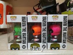Marvin the Martian Pink ORANGE GREEN Duck Dodgers SDCC 2016 FUNKO POP SET