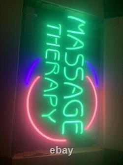 Massage Therapy Neon Sign Jantec 32 x 20 Reflexology Acupuncture