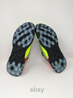 Men's Nike React Element 87 Volt Aurora Green Racer Pink AQ1090-700 Size 14