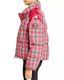Moncler Chou Logo Down Coat Pink And Green Size 1 Nwt Cross Out On Tag
