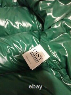 Moncler Chou logo down coat pink and green size 1 nwt cross out on tag