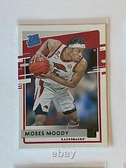 Moses Moody Warriors Rookie Pink, Green Refractor lot x28 2021-22 Chronicles