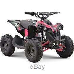 MotoTec 36v 500w Renegade Shaft Drive ATV Ride On Pink & Blue NO CA SALES