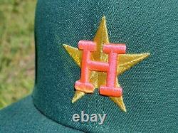 My Fitteds New Era 7 5/8 Houston Astros Cap Hat Magic Treehouse Green Hot Pink