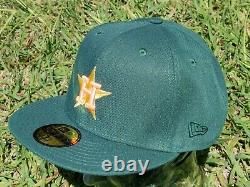 My Fitteds New Era 7 5/8 Houston Astros Cap Hat Magic Treehouse Green Hot Pink