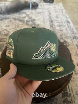 Myfitteds Magic Treehouse Colorado Rockies 7 1/4 Pink UV 1995 Coors Field Green