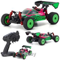 NEW Kyosho 32093PGR 1/24 MINI-Z Buggy Ready Set INFERNO MP9 TKI Pink / Green