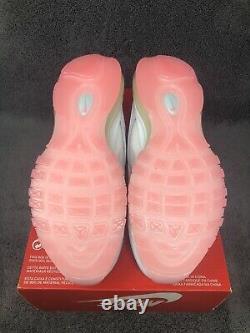 NEW Nike Womens Air Max 97 Barely Green White Pink Turquoise DJ1498-100 Size 8