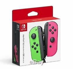 NEW Nintendo Switch splatoon 2 Joy-Con Neon Green and Neon Pink controller JAPAN
