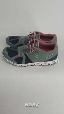 NEW ON QC CLOUD WOMENS SWISS ENGINEERING GREEN/PINK RUNNING SHOES Sz 5.5 WIDE
