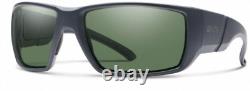 NEW Smith Transfer XL Sunglasses-Matte Deep Ink-Chromapop Polarized Grey Green