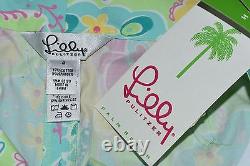 NEW WHITE TAGS Lilly Pulitzer VINTAGE Short Shorts Pink Green 4 Stretch RARE