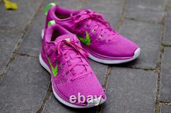 NEW Womens Nike Flyknit Lunar1+ Size 9 Pink/Green/White Running Shoes Nike Plus