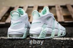 NIKE AIR MORE UPTEMPO Mint Barely Pink Green WOMEN'S SZ US 8 UK 5.5 EUR 39 NEW