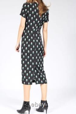 NWOT Diane von Furstenberg Dress in Casmir Dot Black 6 $298