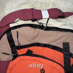 NWOT Lululemon Pack And Go Backpack 21L Mulled Wine Canyon Orange Pink Savannah