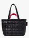 Nwt$199 Kate Spade New York Softwhere Quilted Black Pink Nylon Tote Computer Bag