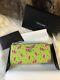 Nwt Authentic Prada Saffiano Leather Key Holder Case In Green / Pink Watermelon
