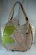 Nwt Brahmin Thomson Marianna Leather Large Tote Bag Sugar Cane Floral Pink Green