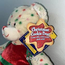 NWT Build a Bear CHRISTMAS COOKIE Plush Teddy Red Green Polka Dots SPRINKLES Elf