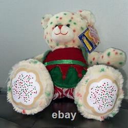 NWT Build a Bear CHRISTMAS COOKIE Plush Teddy Red Green Polka Dots SPRINKLES Elf